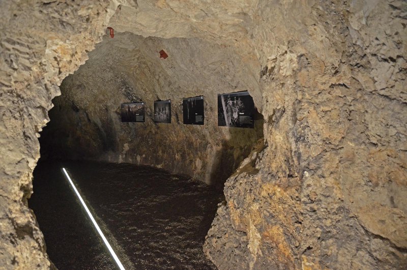 Interno della Galleria Ghiacciaia di Resiutta